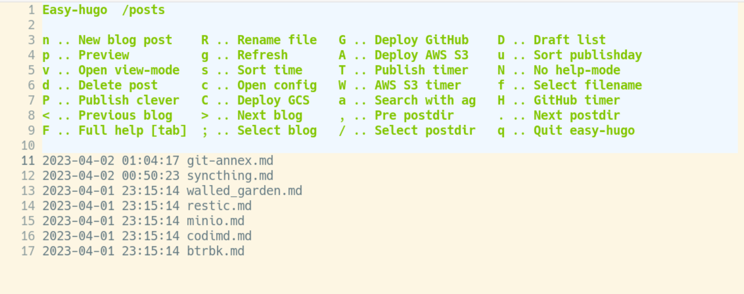 emacs-easy-hugo
